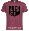 Мужская футболка Rock son Бордовый фото