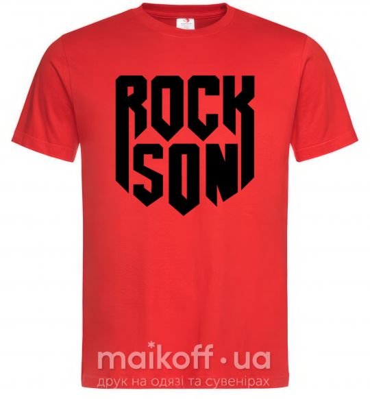 Мужская футболка Rock son Красный фото