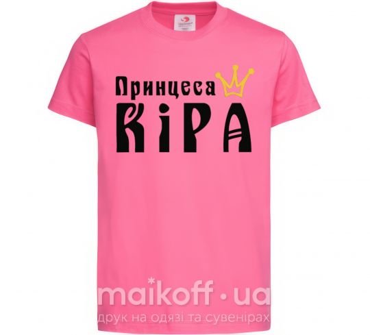 Детская футболка Принцеса Ярко-розовый фото