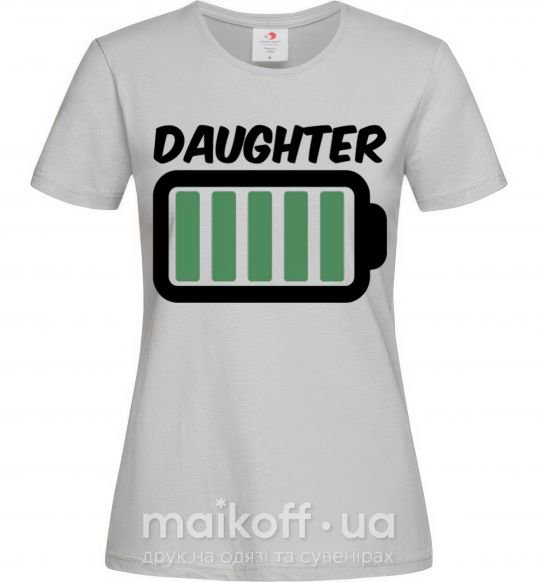 Женская футболка Daughter Серый фото