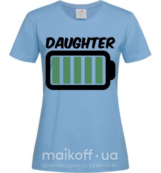 Жіноча футболка Daughter Блакитний фото