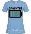 Женская футболка Daughter Голубой фото