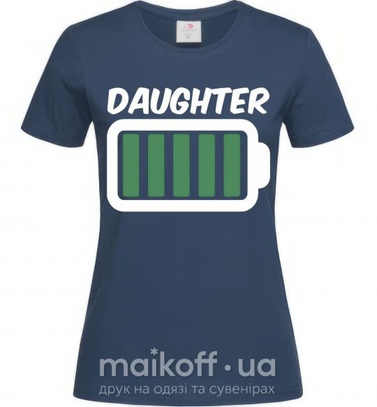 Жіноча футболка Daughter Темно-синій фото