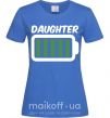 Женская футболка Daughter Ярко-синий фото