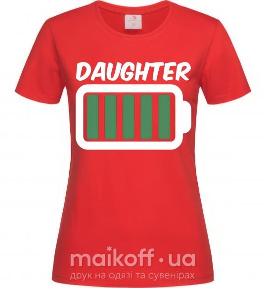 Жіноча футболка Daughter Червоний фото