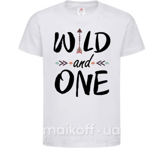 Детская футболка Wild one Белый фото