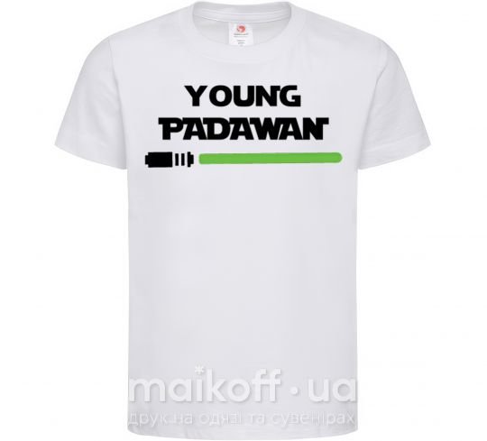 Детская футболка Young Padawan Белый фото