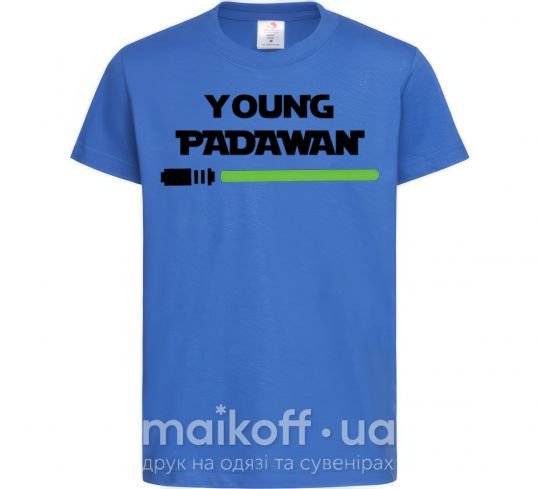 Детская футболка Young Padawan Ярко-синий фото