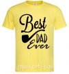 Чоловіча футболка Best dad ever - трубка Лимонний фото