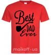 Чоловіча футболка Best dad ever - трубка Червоний фото