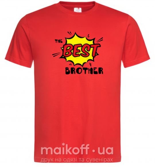 Мужская футболка The best brother Красный фото