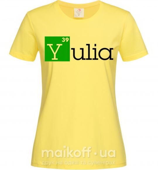 Жіноча футболка Yulia Лимонний фото