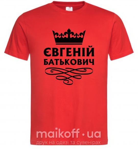 Мужская футболка Євгеній Батькович Красный фото