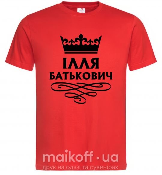Мужская футболка Ілля Батькович Красный фото
