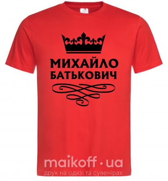 Мужская футболка Михайло Батькович Красный фото