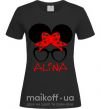 Женская футболка Alina minnie Черный фото