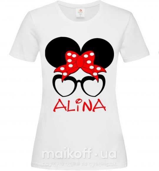 Жіноча футболка Alina minnie Білий фото