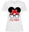 Женская футболка Alina minnie Белый фото