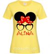 Женская футболка Alina minnie Лимонный фото