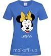 Жіноча футболка Lesia minnie mouse Яскраво-синій фото