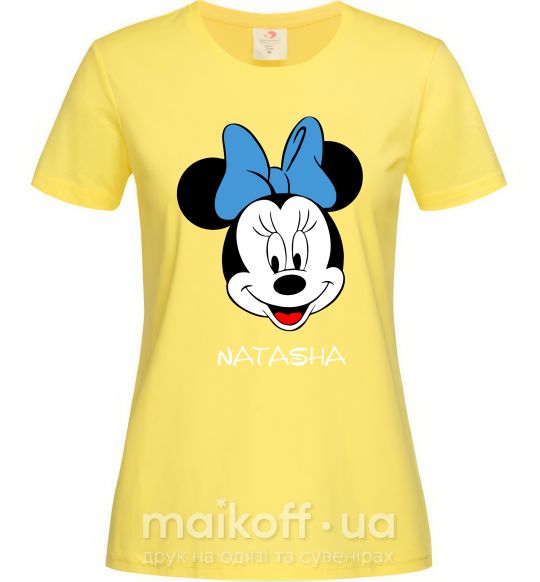 Женская футболка Natasha minnie mouse Лимонный фото
