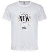 Чоловіча футболка Happy New Year 2024 Firework Білий фото