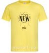 Чоловіча футболка Happy New Year 2024 Firework Лимонний фото