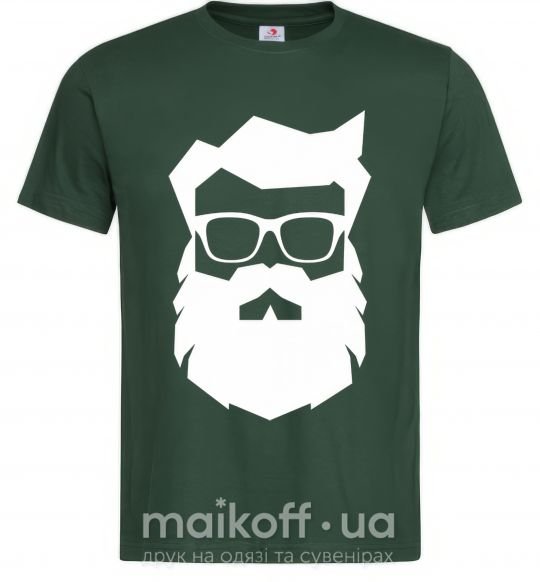 Мужская футболка Modern Santa Темно-зеленый фото