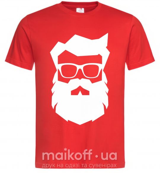 Мужская футболка Modern Santa Красный фото