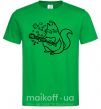 Мужская футболка Влюбленный кот Зеленый фото
