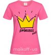 Жіноча футболка Princess Яскраво-рожевий фото