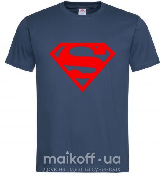 Чоловіча футболка Super man Темно-синій фото