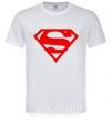 Чоловіча футболка Super man Білий фото
