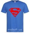 Чоловіча футболка Super man Яскраво-синій фото