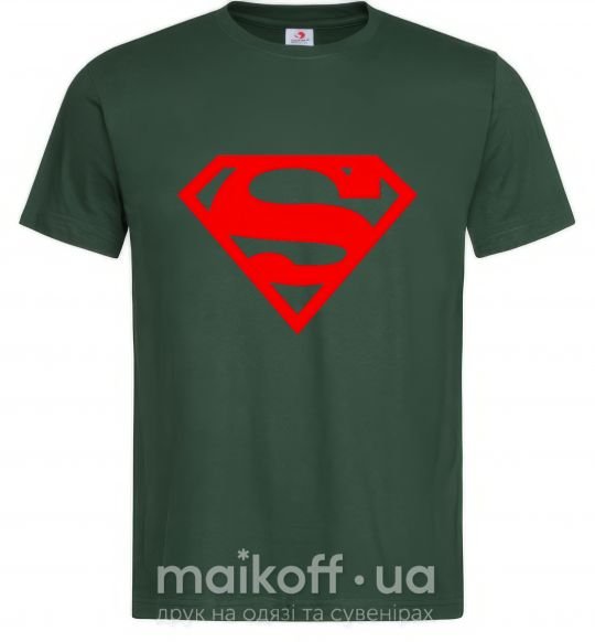Мужская футболка Super man Темно-зеленый фото