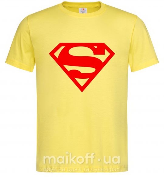 Мужская футболка Super man Лимонный фото