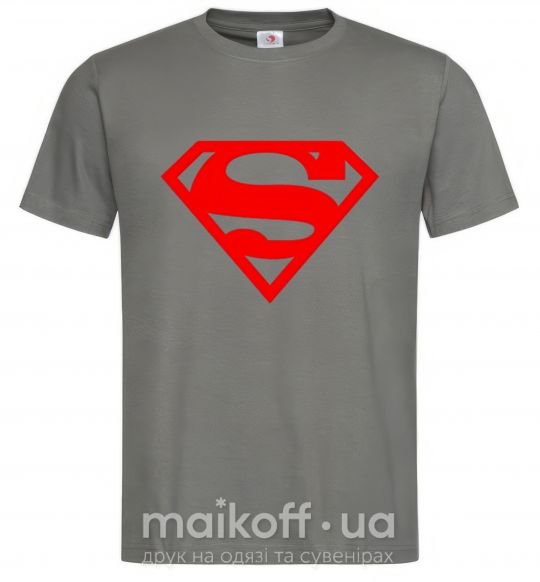 Чоловіча футболка Super man Графіт фото