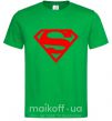 Чоловіча футболка Super man Зелений фото
