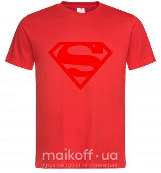 Мужская футболка Super man Красный фото