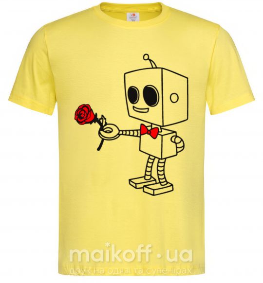 Мужская футболка Robot boy Лимонный фото