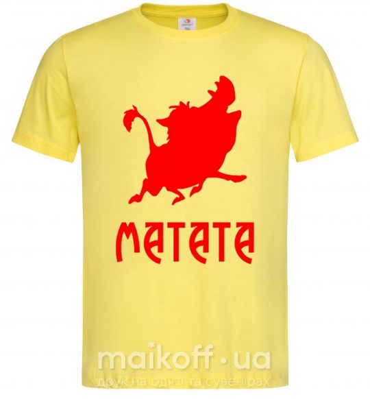 Мужская футболка Matata Лимонный фото