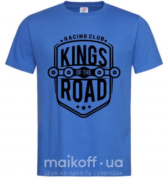 Мужская футболка Kings of the road Ярко-синий фото