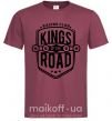 Мужская футболка Kings of the road Бордовый фото