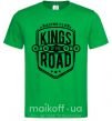 Мужская футболка Kings of the road Зеленый фото