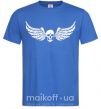 Мужская футболка Череп крылья Ярко-синий фото