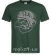 Мужская футболка Eagle в шлеме Темно-зеленый фото