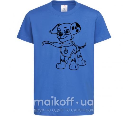 Детская футболка Маршал супер герой Ярко-синий фото
