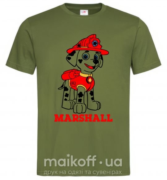 Мужская футболка Marshall Оливковый фото
