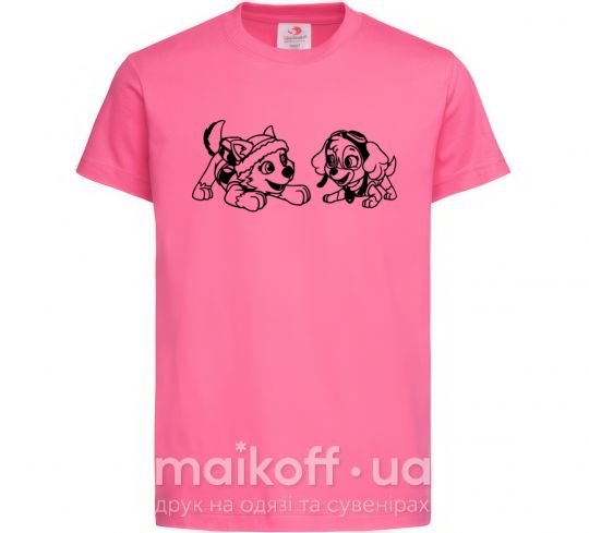 Детская футболка Скай и Эверест Ярко-розовый фото