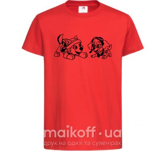 Детская футболка Скай и Эверест Красный фото